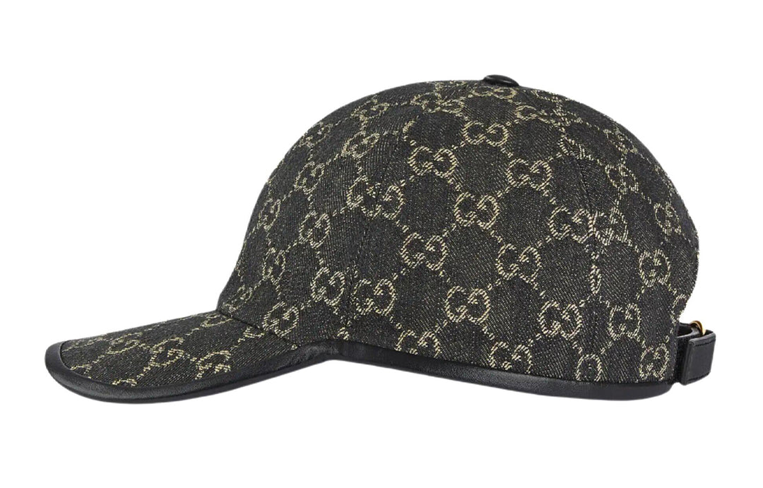 Gucci GG Denim Baseball Hat 'Black Grey' 656206-3HAF8-1060