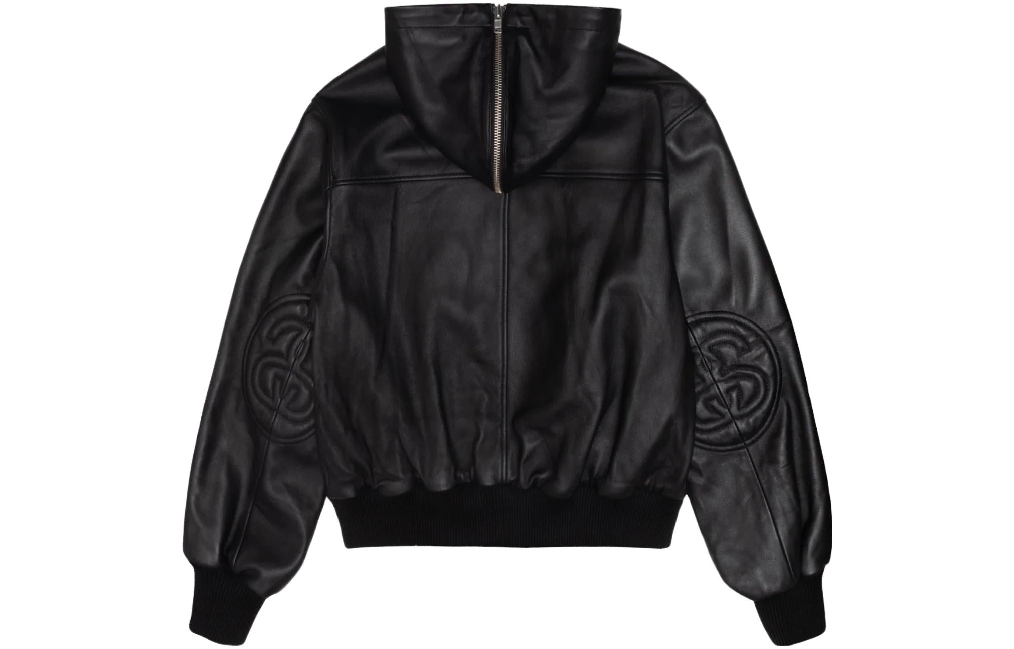 Stussy SS Link Leather Bomber 'Black' 115739