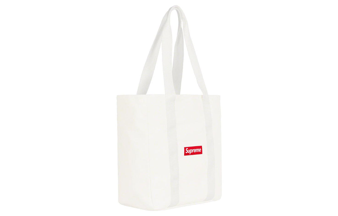 Supreme Canvas Tote 'White Red' SUP-FW20-153
