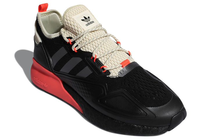 adidas ZX 2K Boost 'Core Black Grey Five Solar Red' FV9999