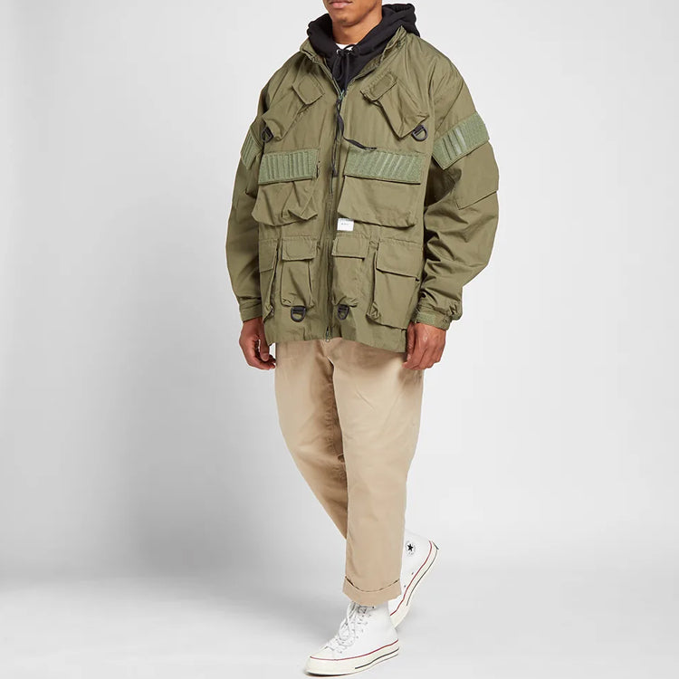 WTAPS Modular Ls 01 Cargo 8 Pocket Jacket Men Olive 192BRDT-JKM07