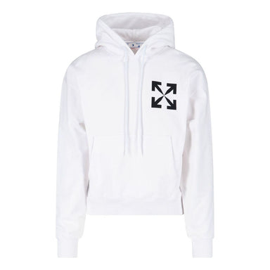 Off-White MENS Virgil Abloh Zipped Hoodie White OMBE001R190030110288