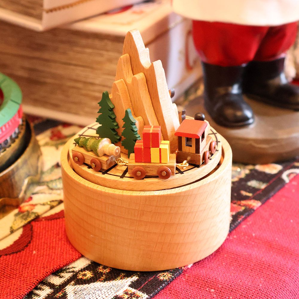 プレゼントにもピッタリ♪ 木製オルゴール トレイン SO2-SHXT7400