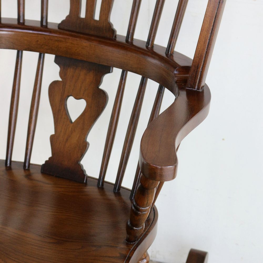 趣きのある佇まい♪ アンティーク風 ロッキングチェア MC2-JG329