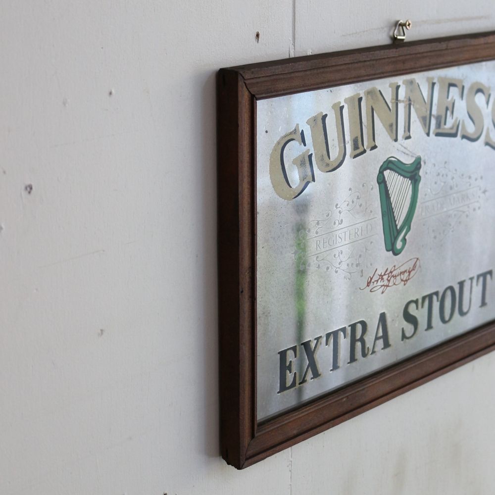 お部屋もオシャレに演出♪ ヴィンテージ パブミラー【GUINNESS/ギネス