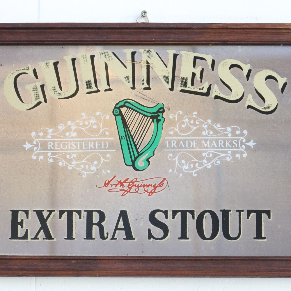 お部屋もオシャレに演出♪ ヴィンテージ パブミラー【GUINNESS/ギネス