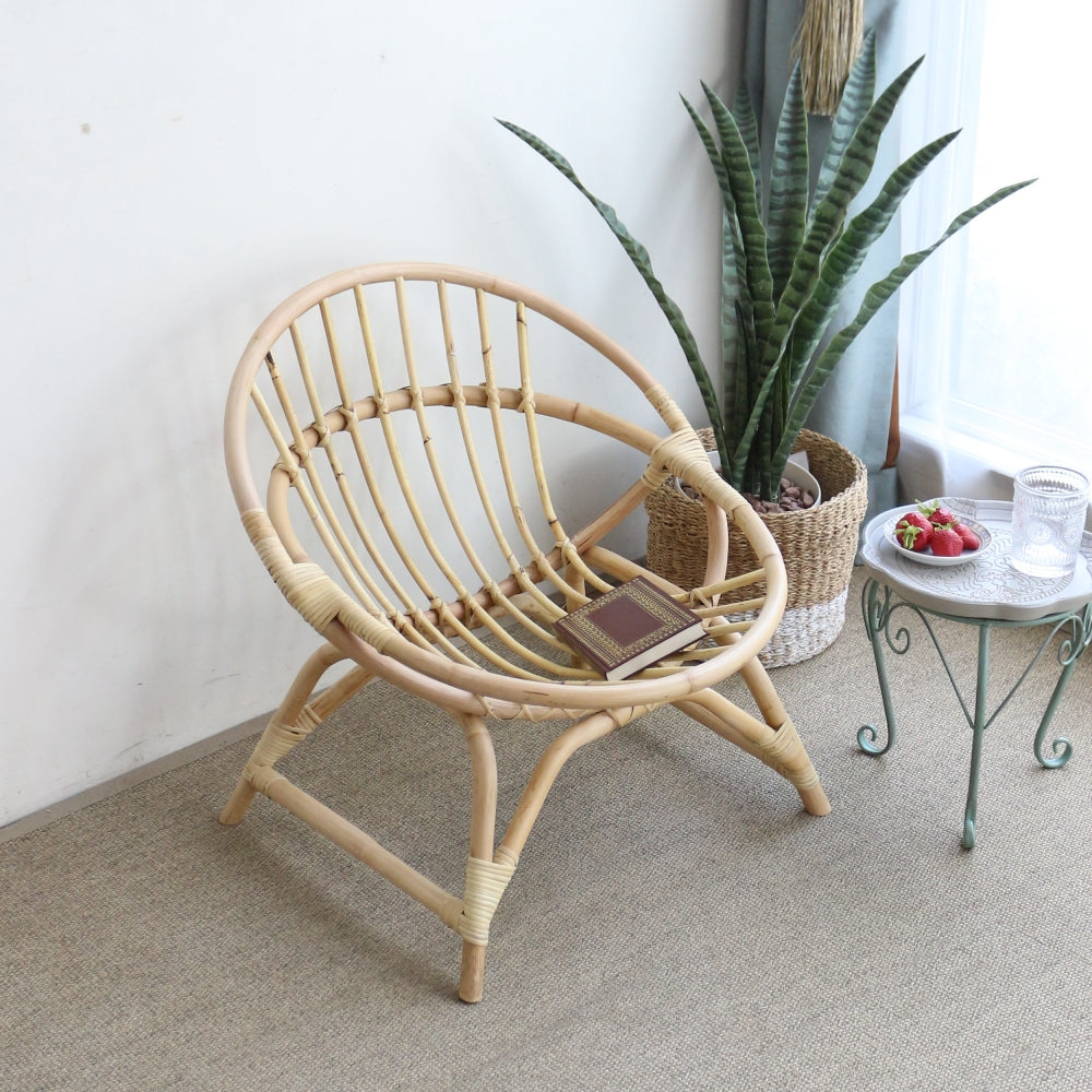 軽くてオシャレ♪ ラタンラウンドチェア AX1-TE728 – アンティーク家具
