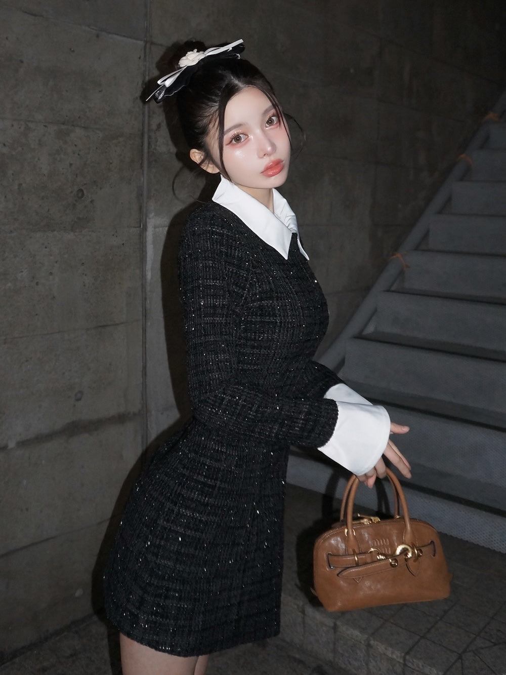 クラシカルボウタイツイードミニワンピース – Darich (ダーリッチ)