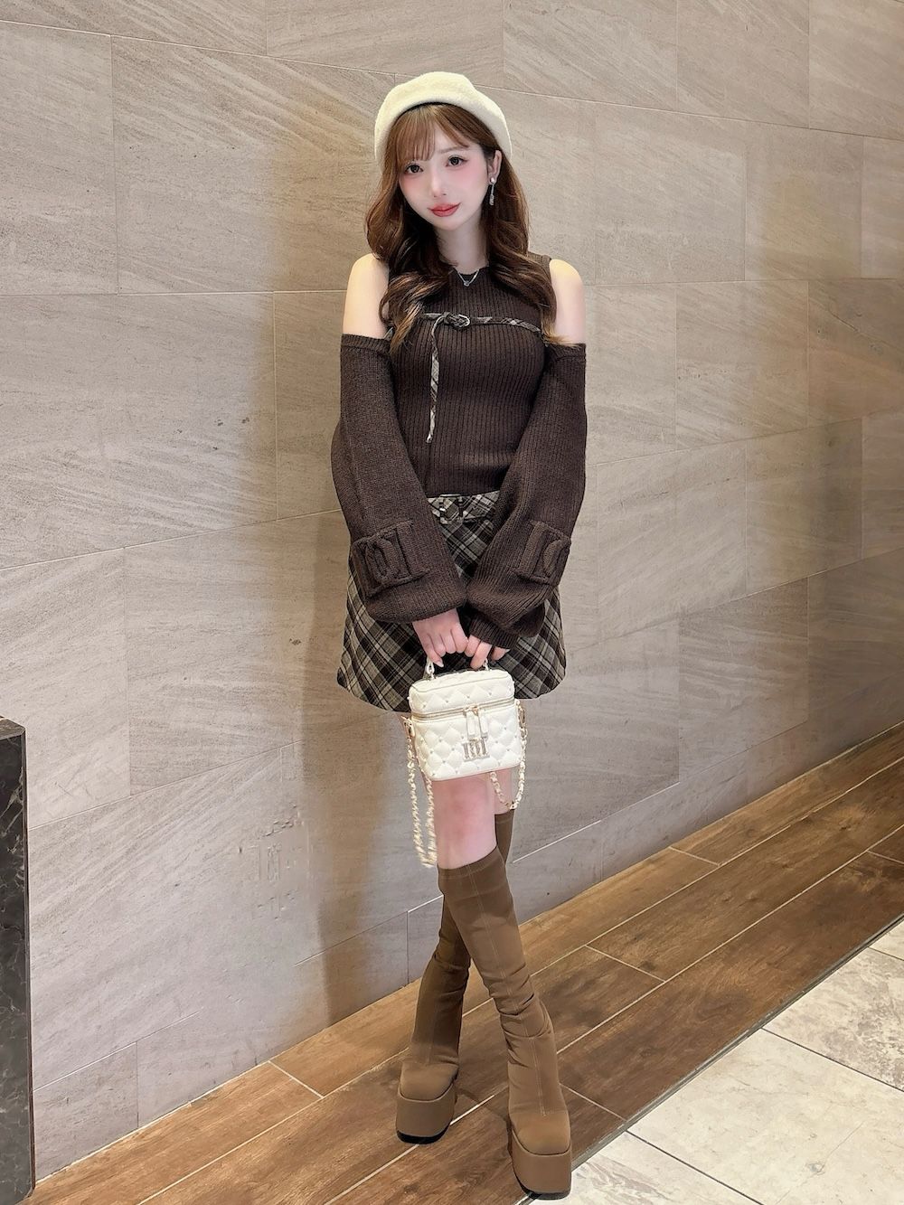 ドッキングミドルウエストニットミニワンピース – Darich (ダーリッチ)