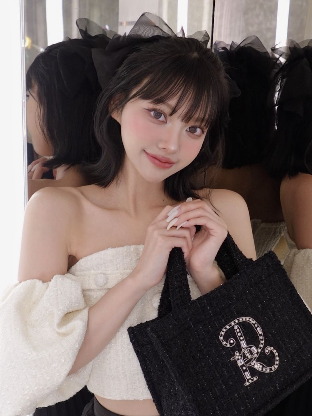 ホルターネックオフショルツイードトップス – Darich (ダーリッチ)