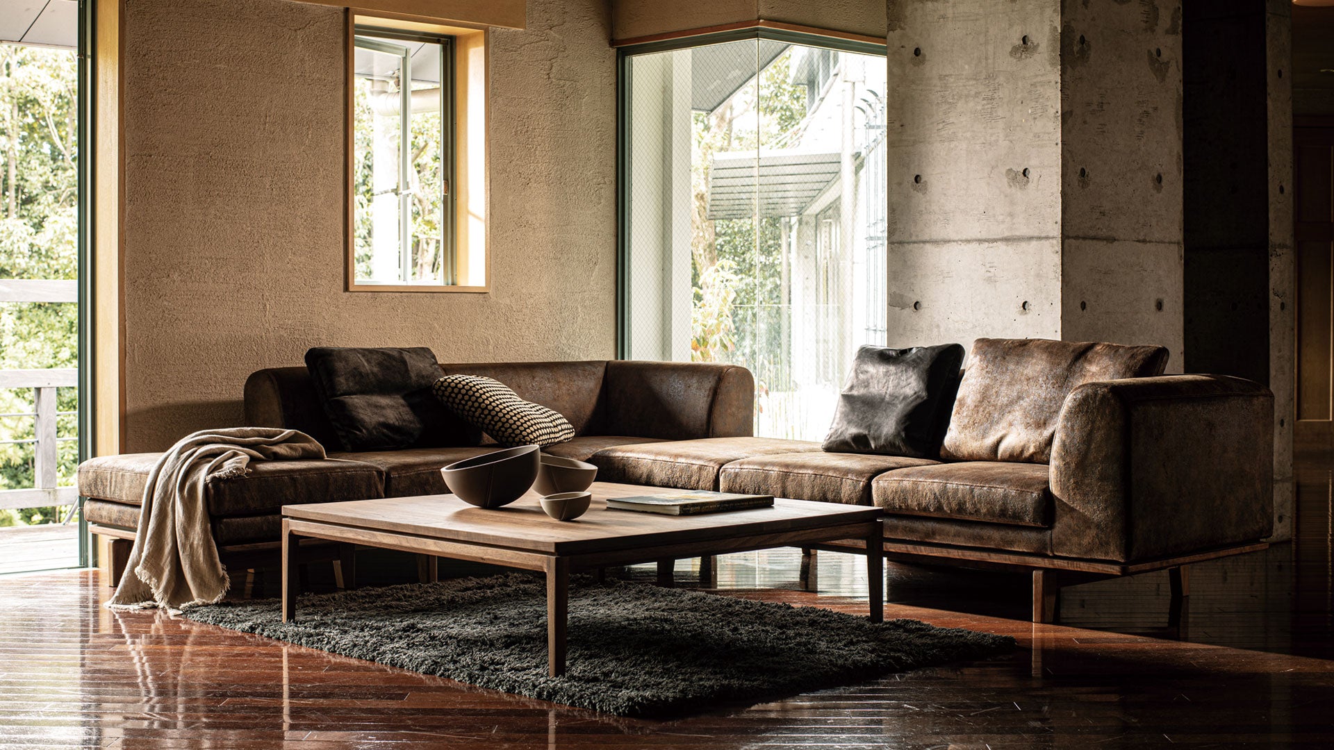 公式】Novo 左肘 ワイド3Pソファ（1P背無） L09031H – 冨士ファニチア