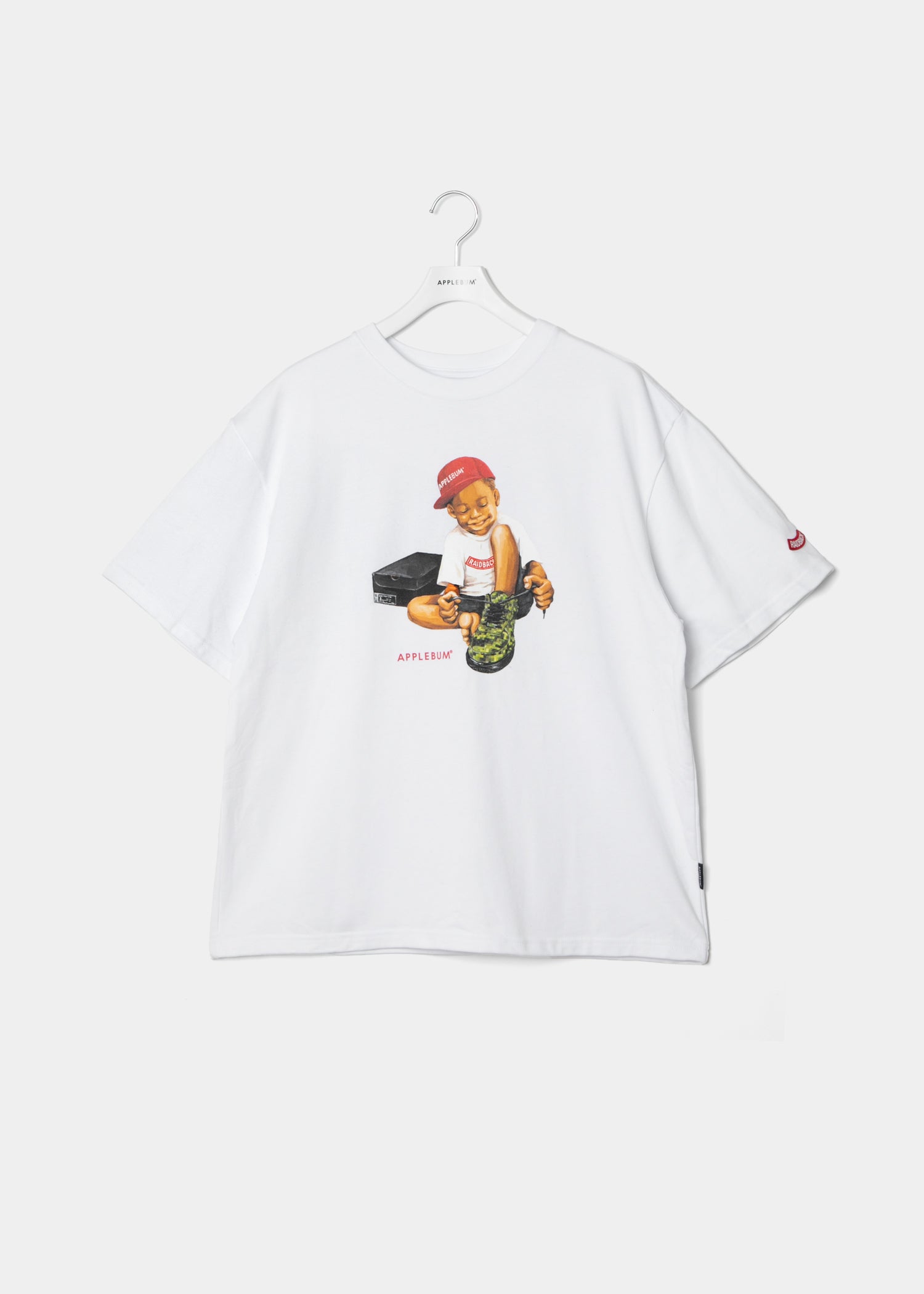 APPLEBUM× raidback fabric ( アップルバム ) BRAND NEW KICKS T-SHIRT