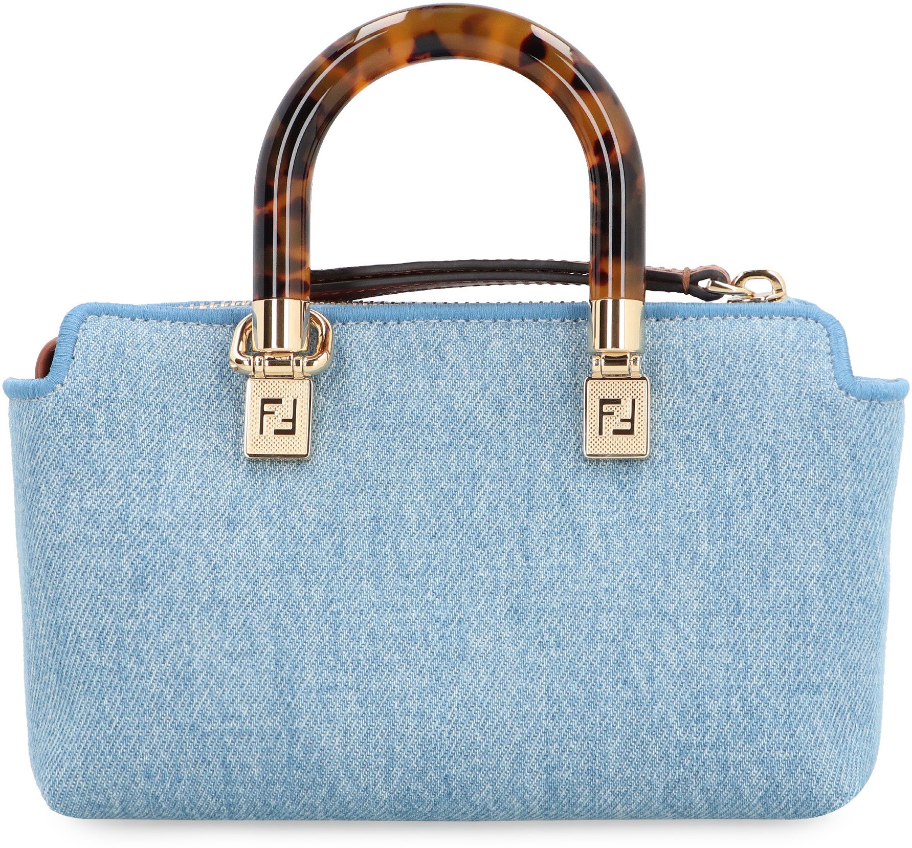 Fendi - By The Way Boston denim mini bag Denim - The Corner