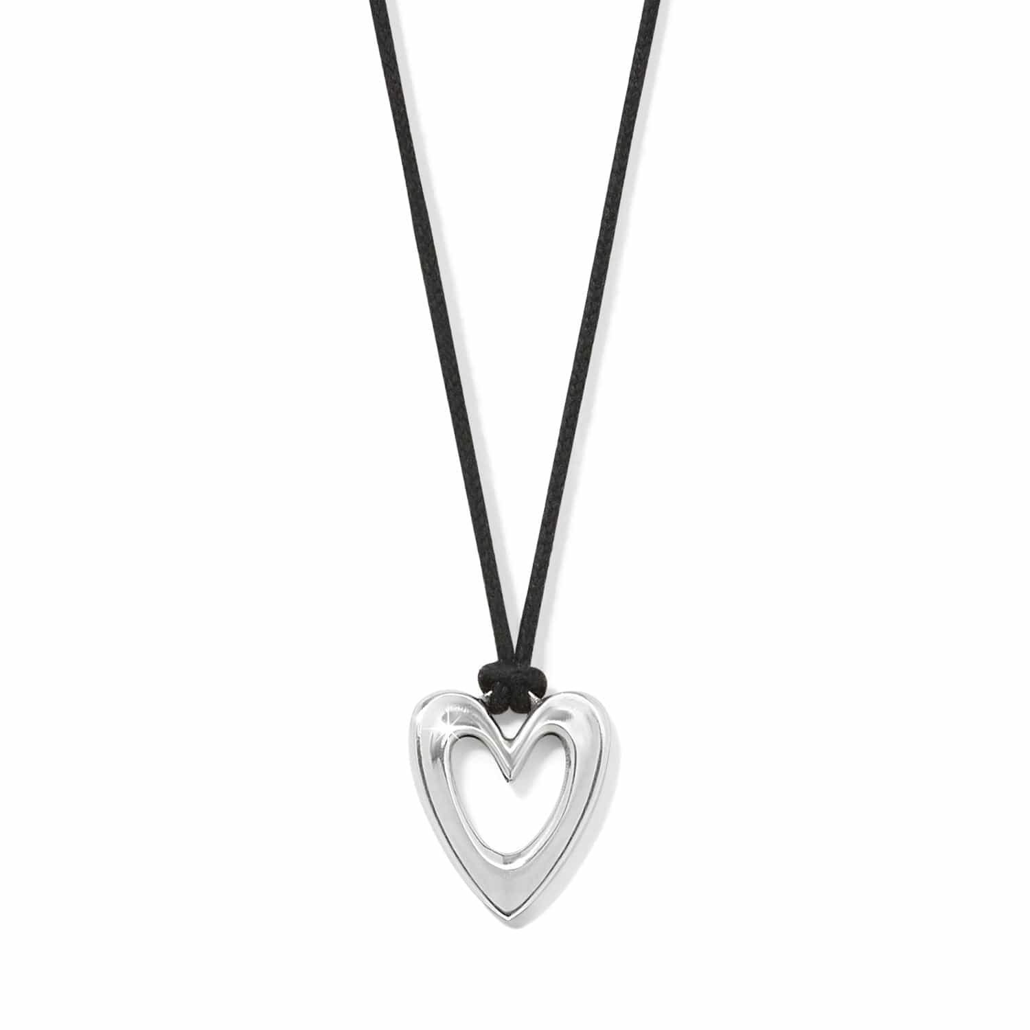Cascade Open Heart Cord Necklace - Brighton