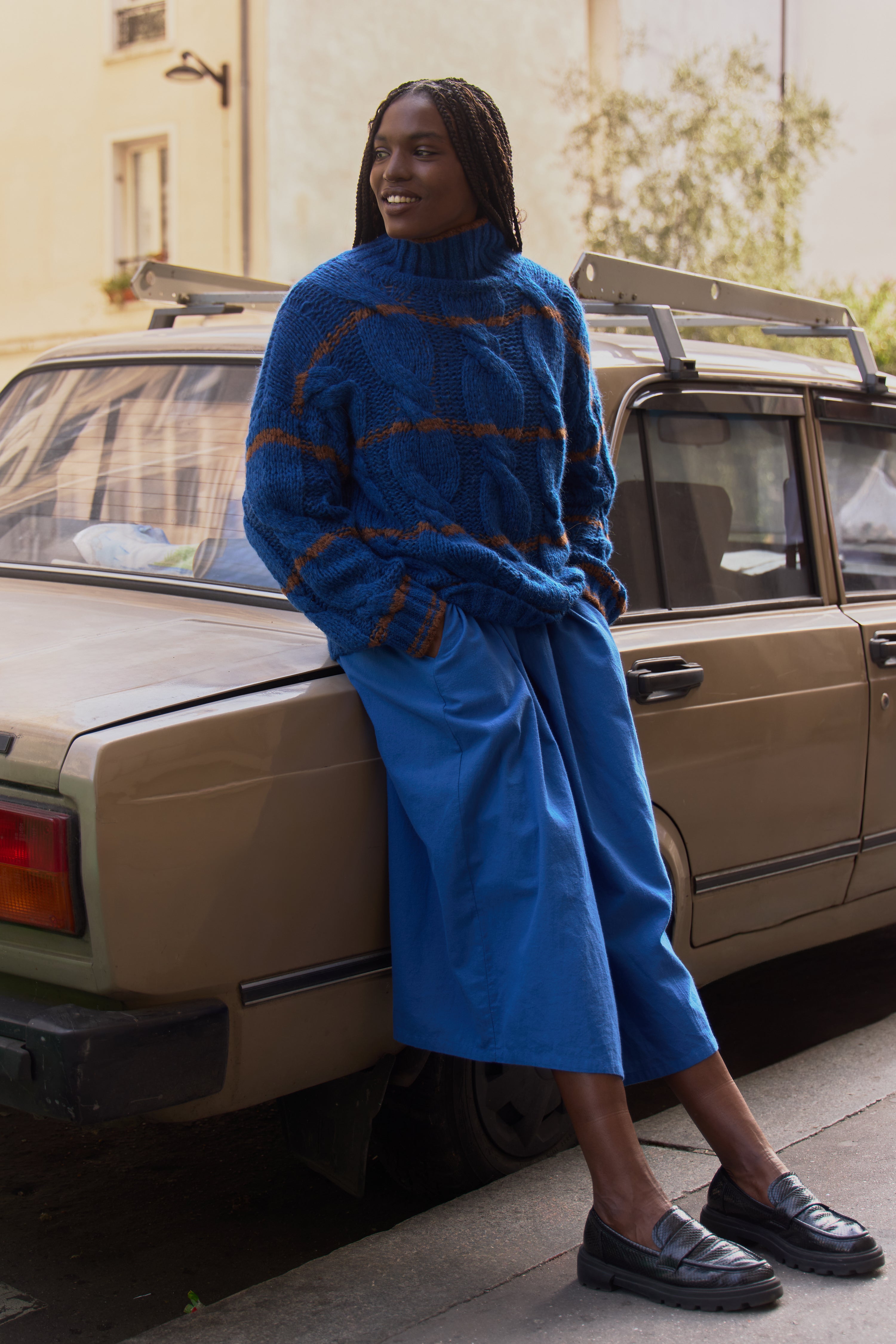 Melodie Stripe Cardigan | Leon & Harper