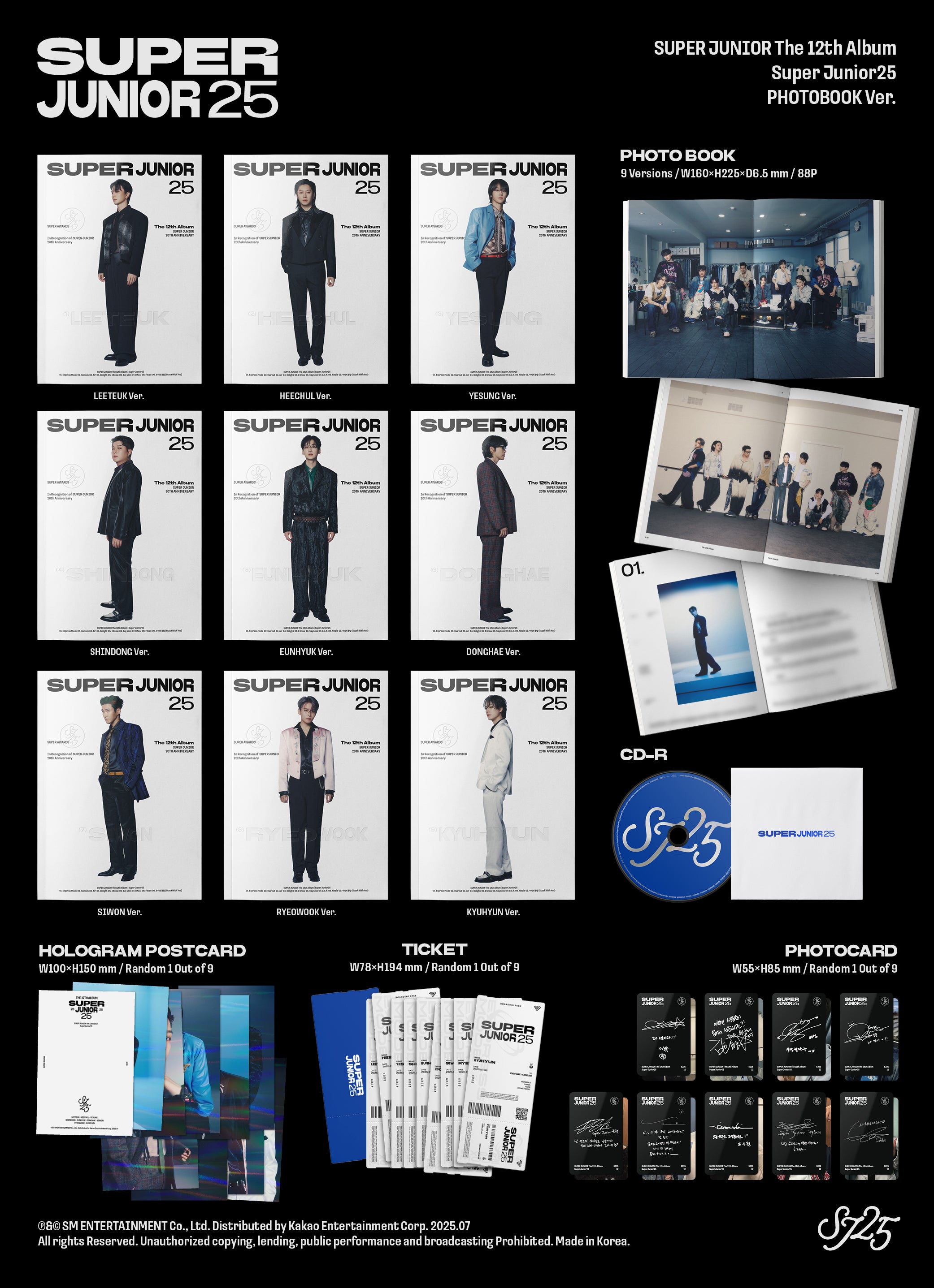 SUPER JUNIOR 12th Full Album [Super Junior25] (PHOTOBOOK Ver