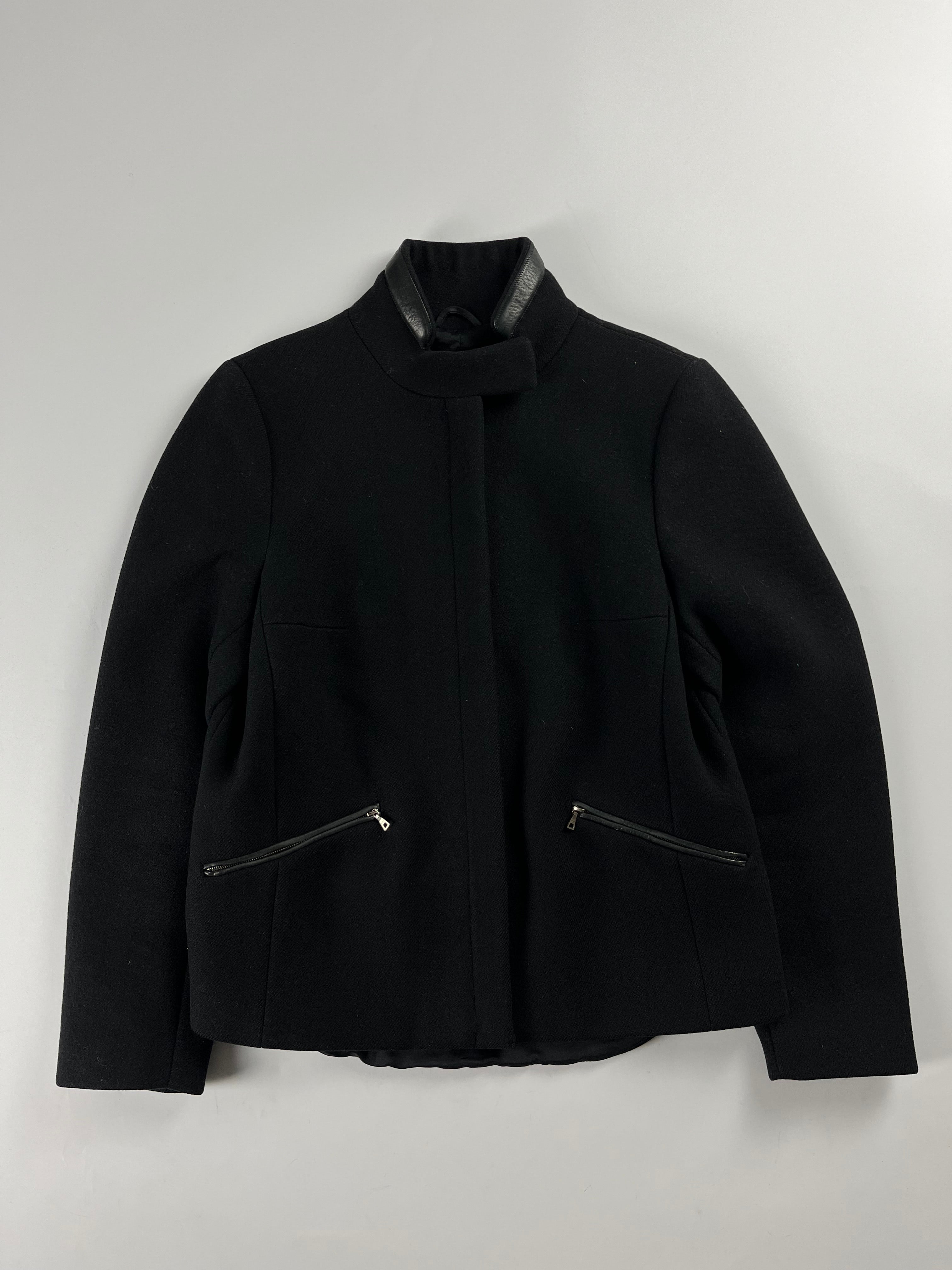 WEDEMPIECES - Prada Leather Padded Elbows Wool Jacket FW 1999 - S