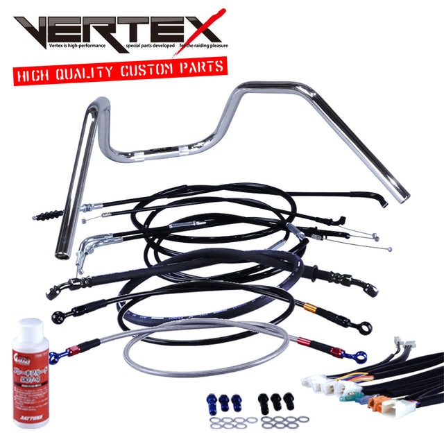 バリオス 6ベントアップハンドル セット ブラック ワイヤー – バイクマン