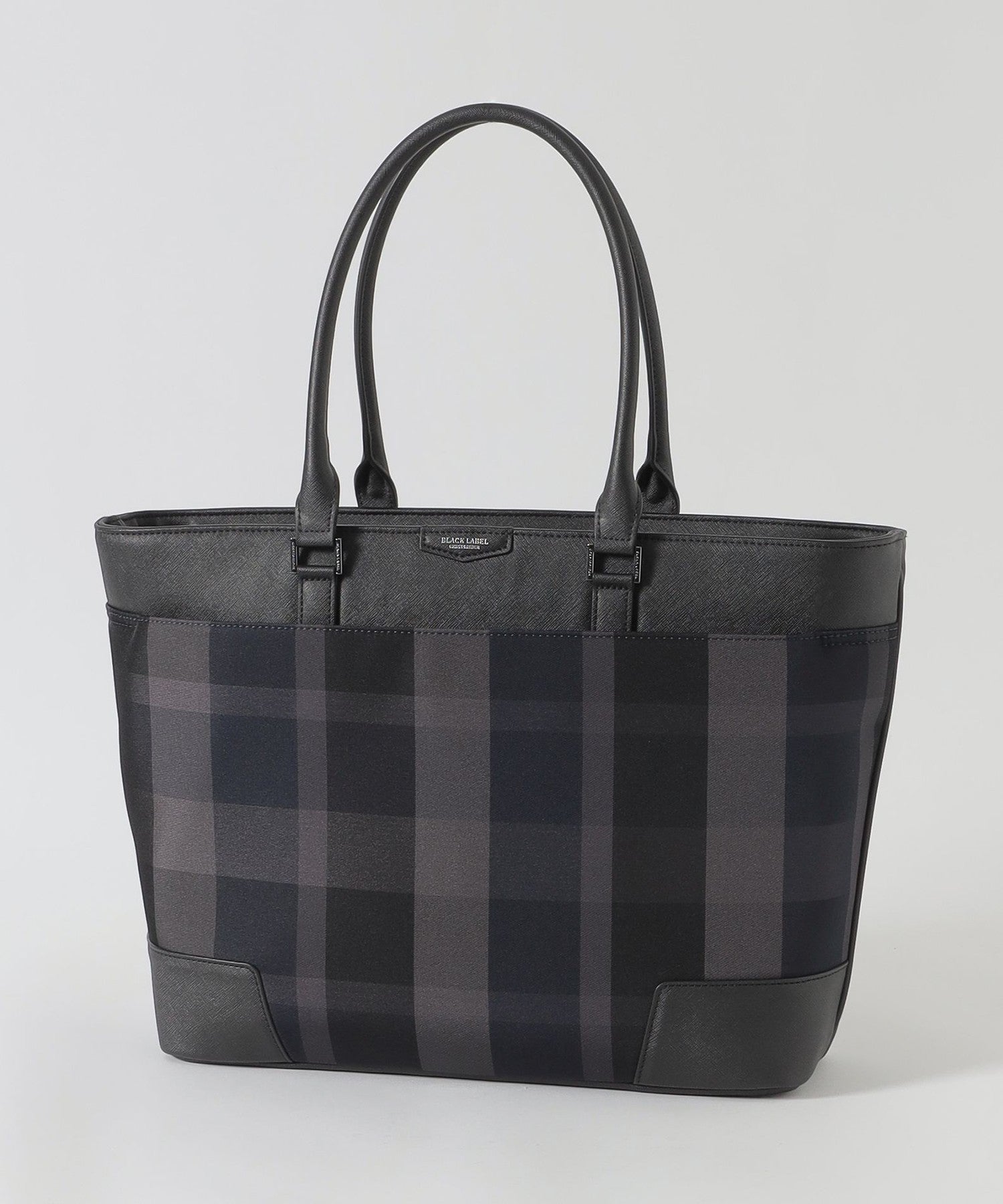 エンボスチェックドライビングトート（バッグ）｜BLACK LABEL