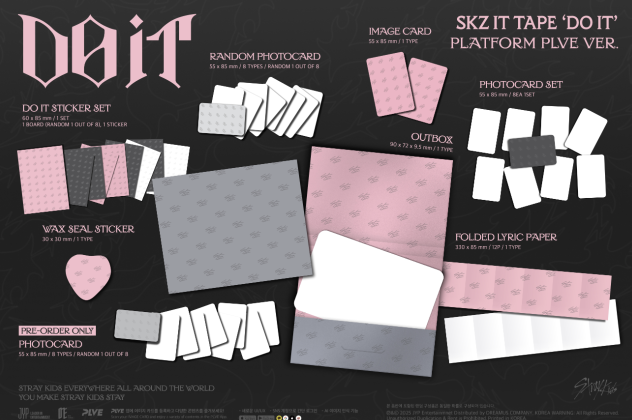 11/21 PHOTOCARD EVENT BY SOUNDWAVE] STRAY KIDS – SKZ IT TAPE [DO