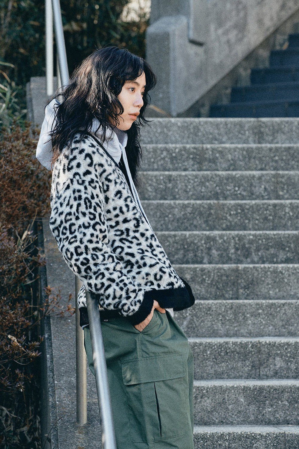 WHAT!? | SNOW LEOPARD CARDIGAN & FUCK IT CARDIGAN｜【公式通販 HUF