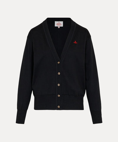 リラックス Vネックカーディガン(ブラック)（レディース）（1612161006