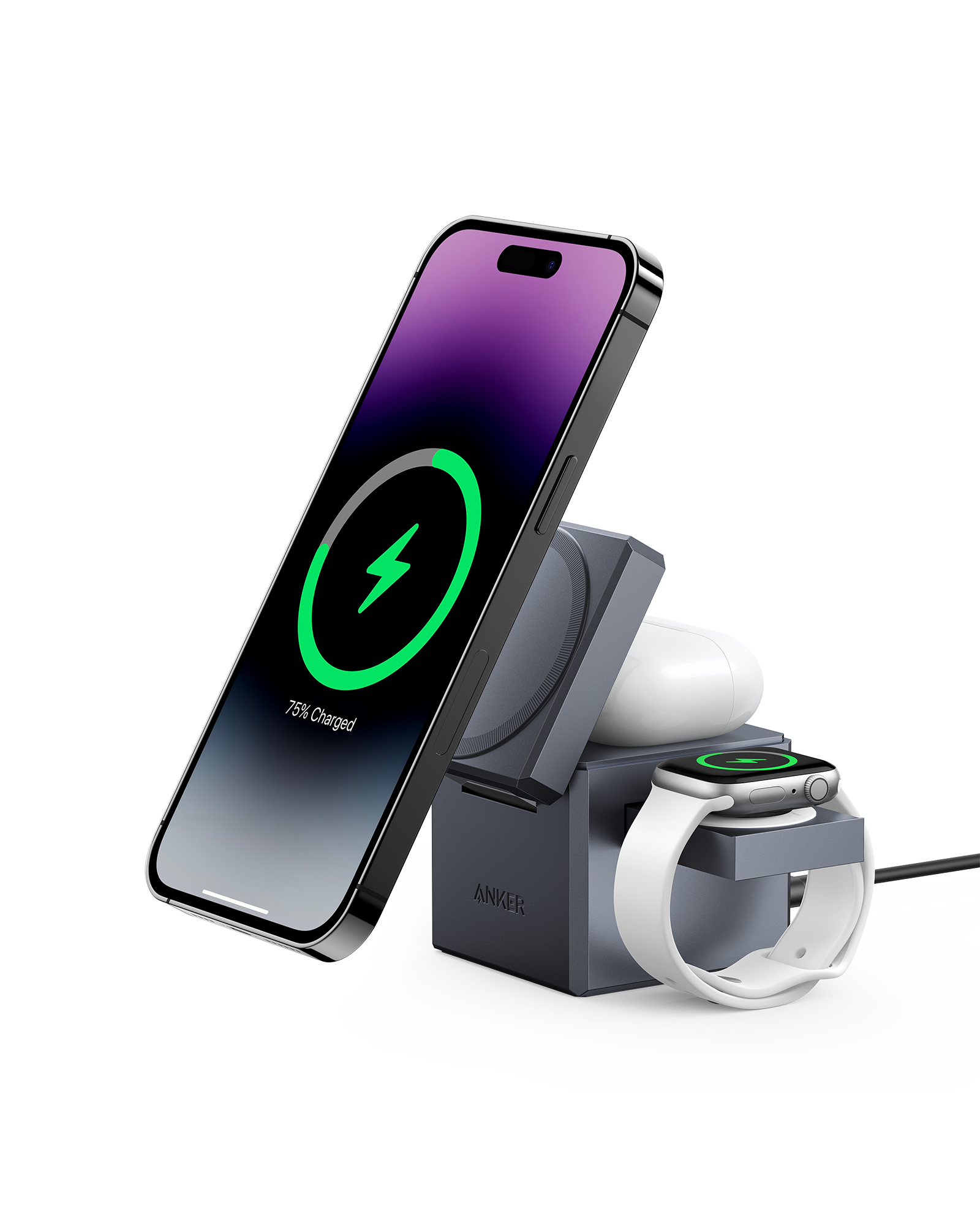 Shop Anker 3-in-1 Cube with MagSafe | Charge All Nordics Apple