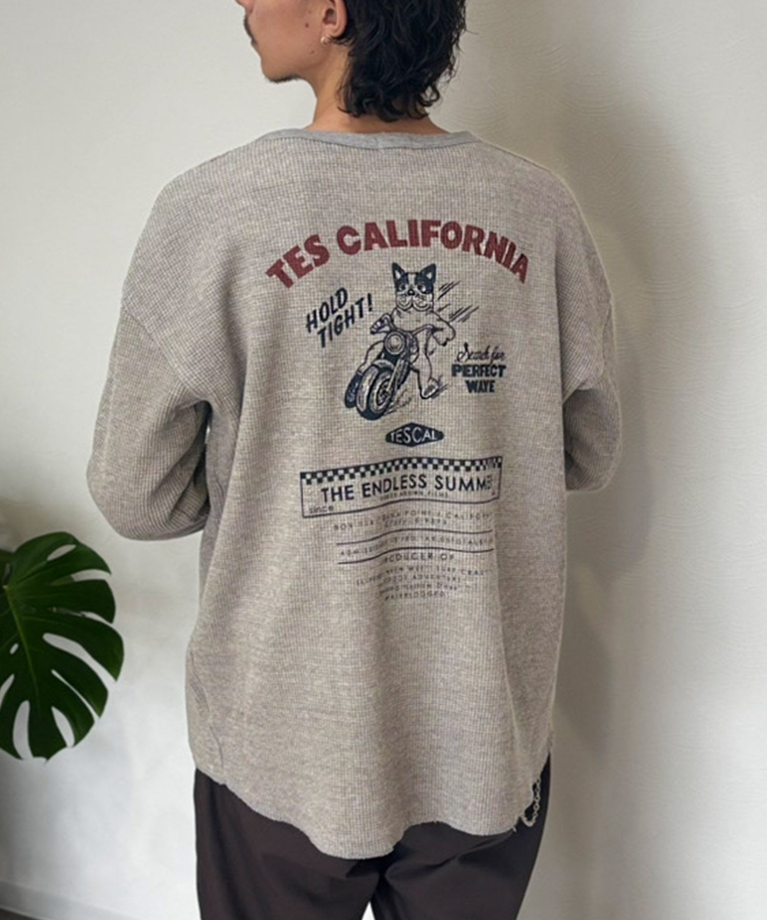 WEB / FLAG SHOP限定】TES WAFFLE RACER L/S TEE / ワッフルロンT