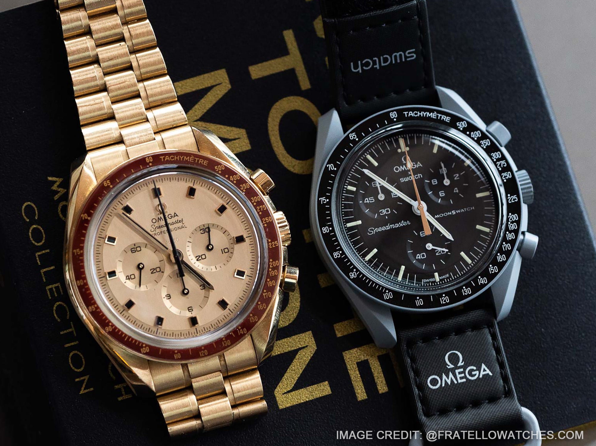 Shine Brightly, Swatch X Omega Mission To Moonshine Gold | Strapcode