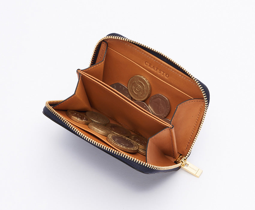 ブライドルレザー小銭入れ カードも入るコインケース｜CRAFSTO
