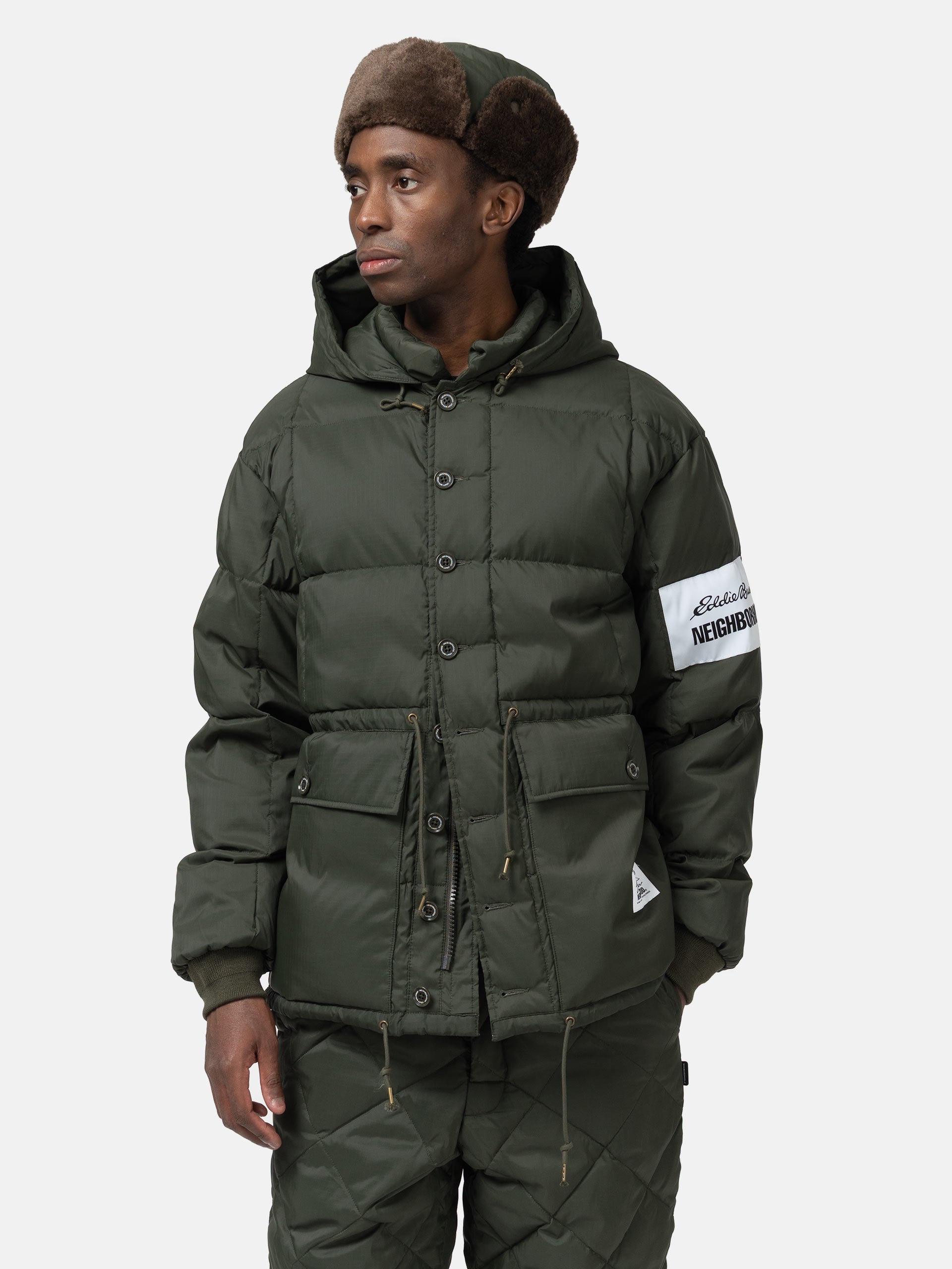 Neighborhood x Eddie Bauer Karakoram Down Jacket Olive Drab | HAVEN