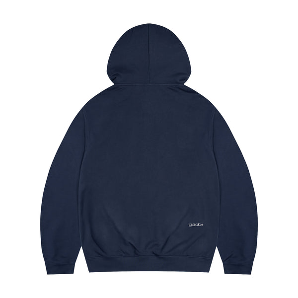 GHD021 ジサイン ビッグジッパー ジップアップパーカー (ネイビー