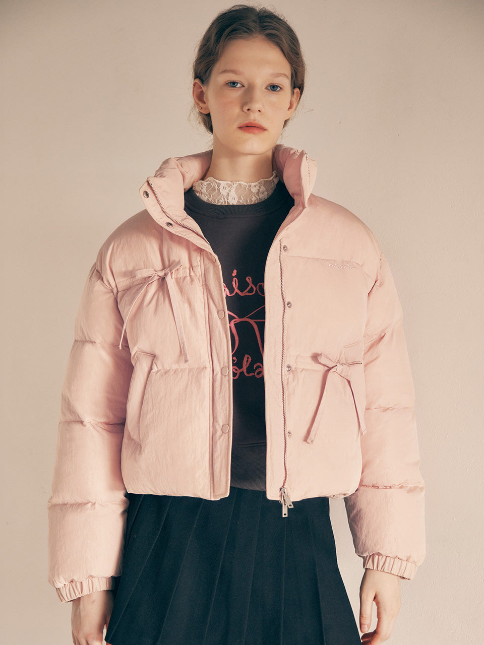 リボンウェロンパディング ピンク - ROLAROLA | 60% - アジア