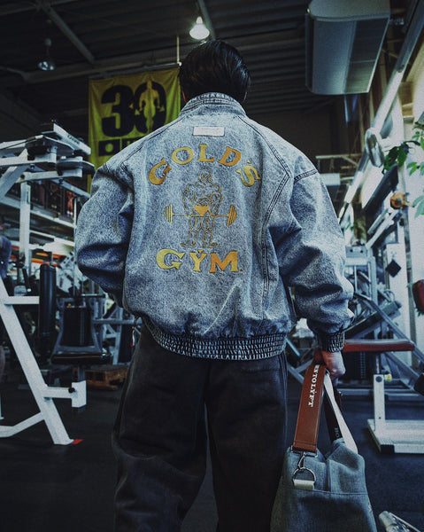 LÝFT × GOLD'S GYM Oversize Denim Jacket 1487 – フィットネスショップ