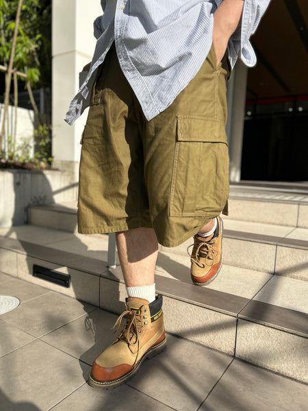 夏の相棒》ARMY CARGO SHORT – ナイジェル・ケーボン オンラインストア