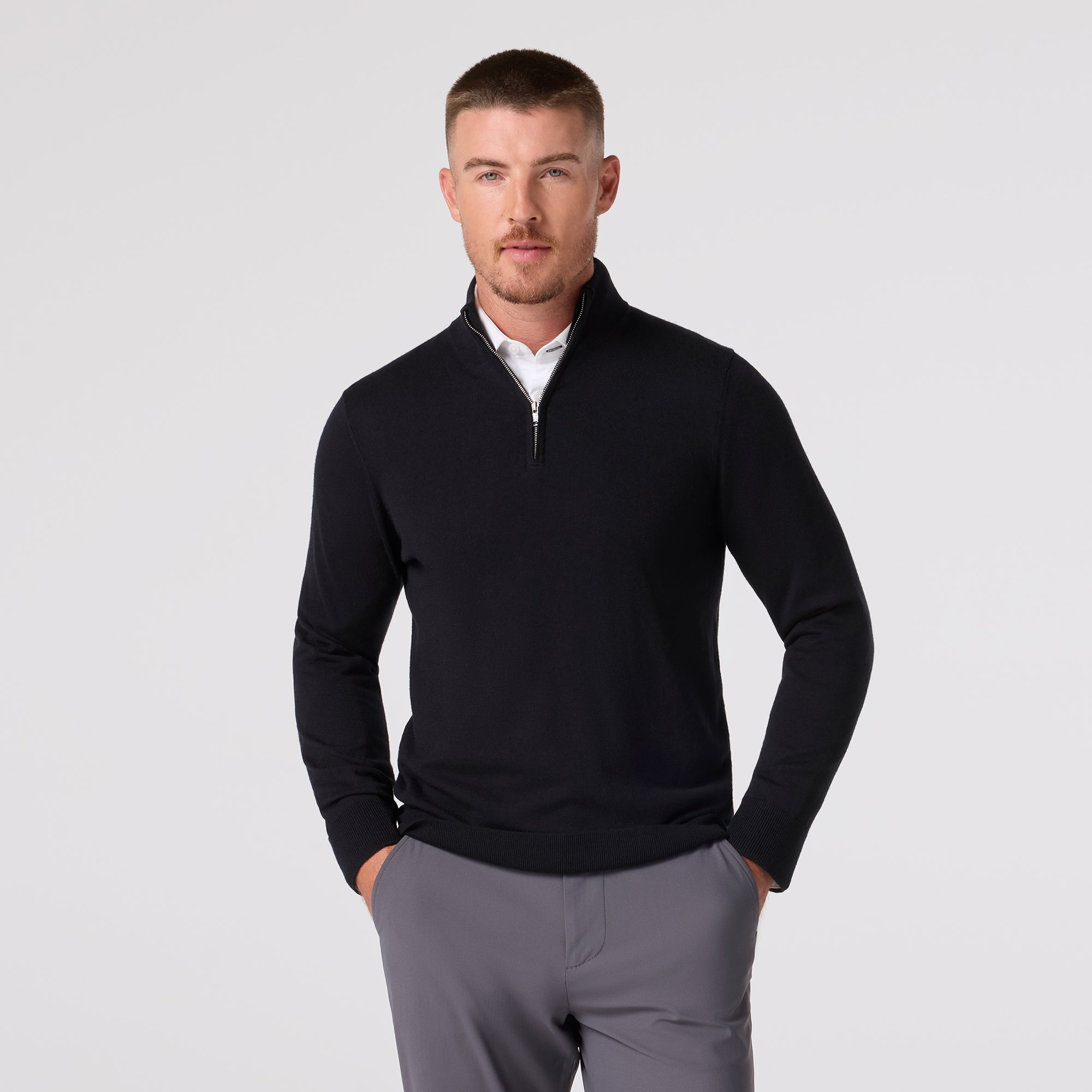 Black Heritage Quarter Zip | Mizzen+Main