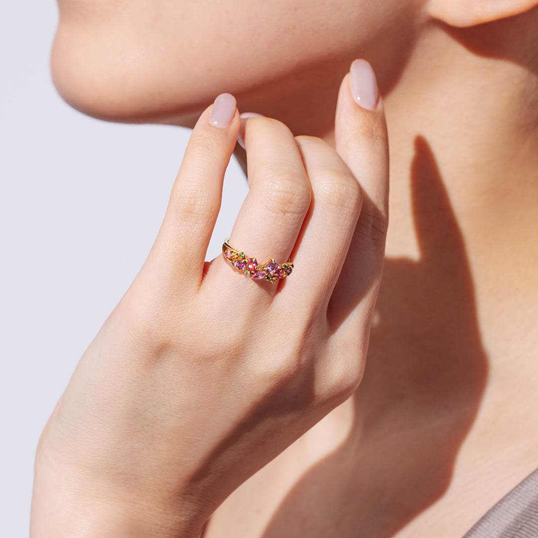 ビズー公式】マルチカラー K18(18金) K10(10金) プラチナ リング