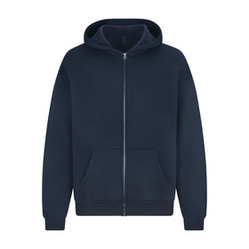 FLEECE LOUNGE MENS RELAXED ZIP UP HOODIE | WASHED ONYX | SKIMS
