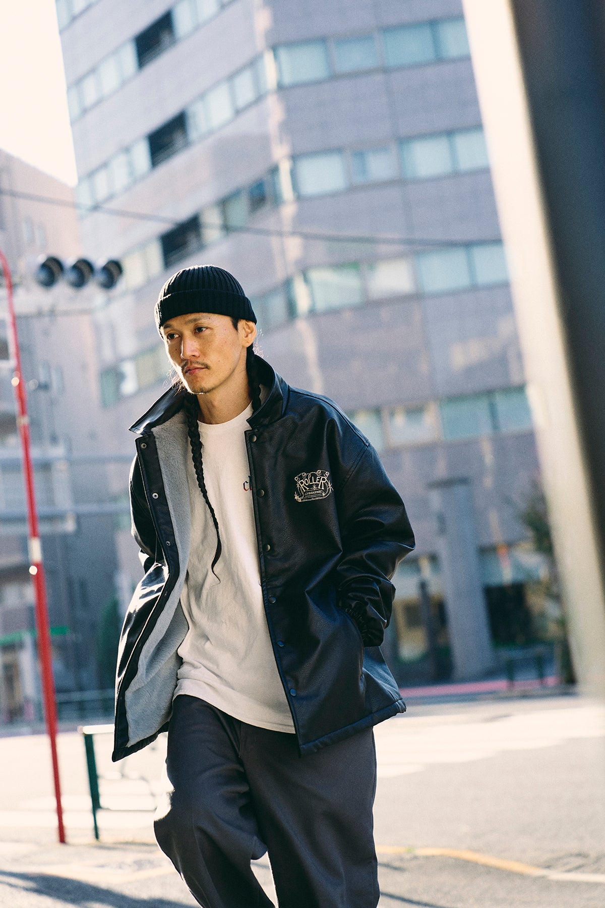 再販商品＞ROLLER FAKE LEATHER COACH JACKET < Re-released &gt