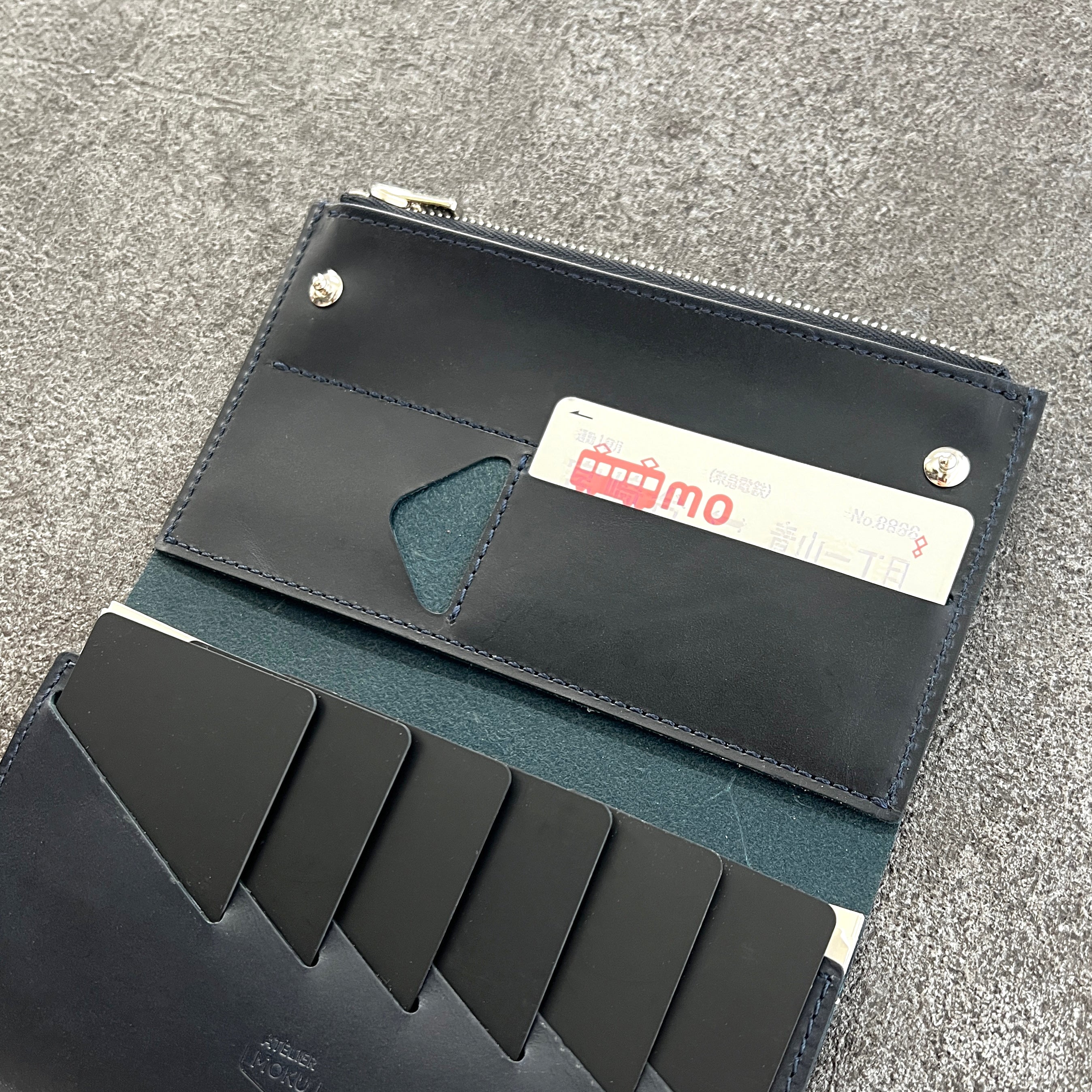 薄い財布 メンズ・レディース/小さく薄い長財布UNO ver.2 Buttero