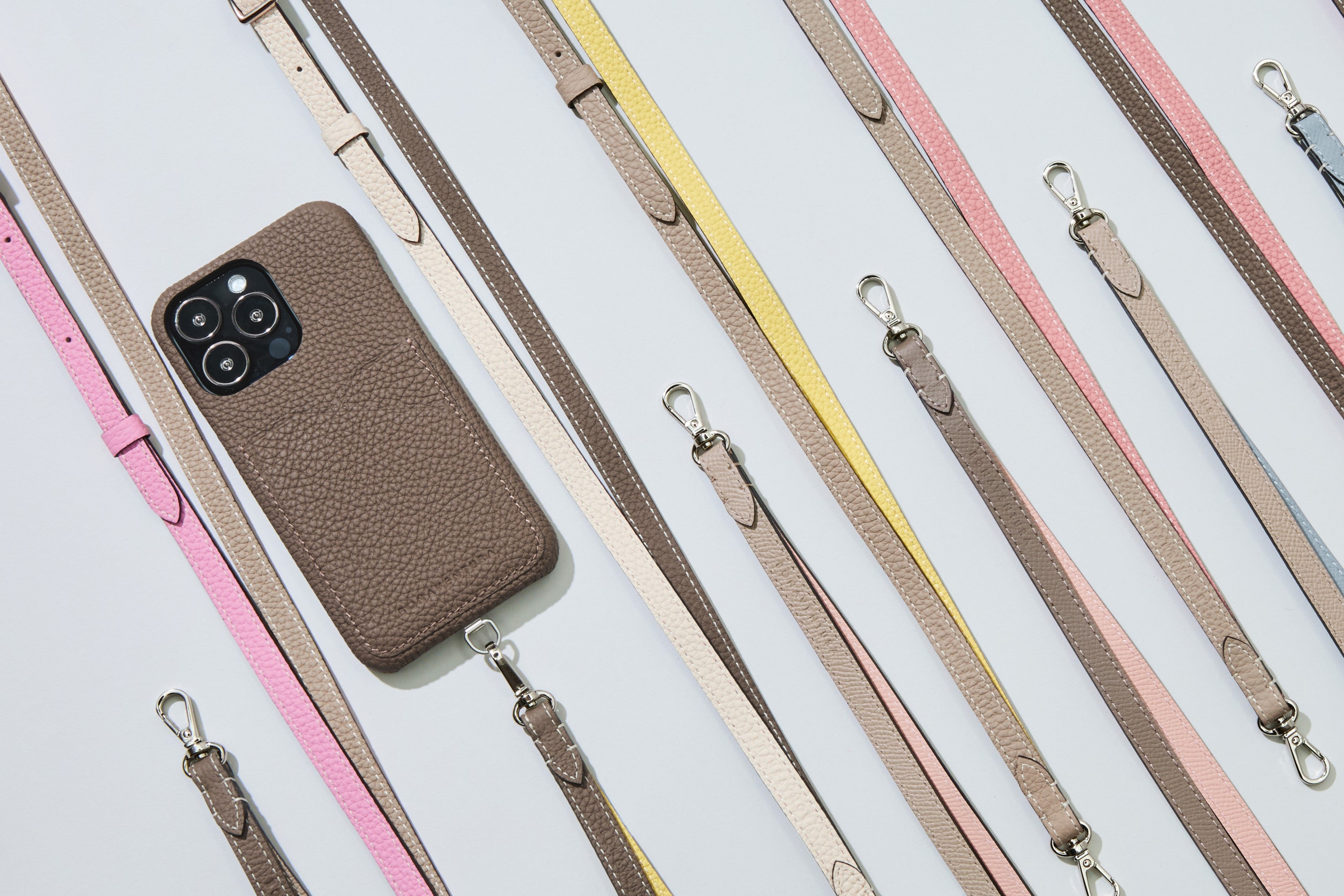 新作】スマホショルダー（ストラップ付ケース）