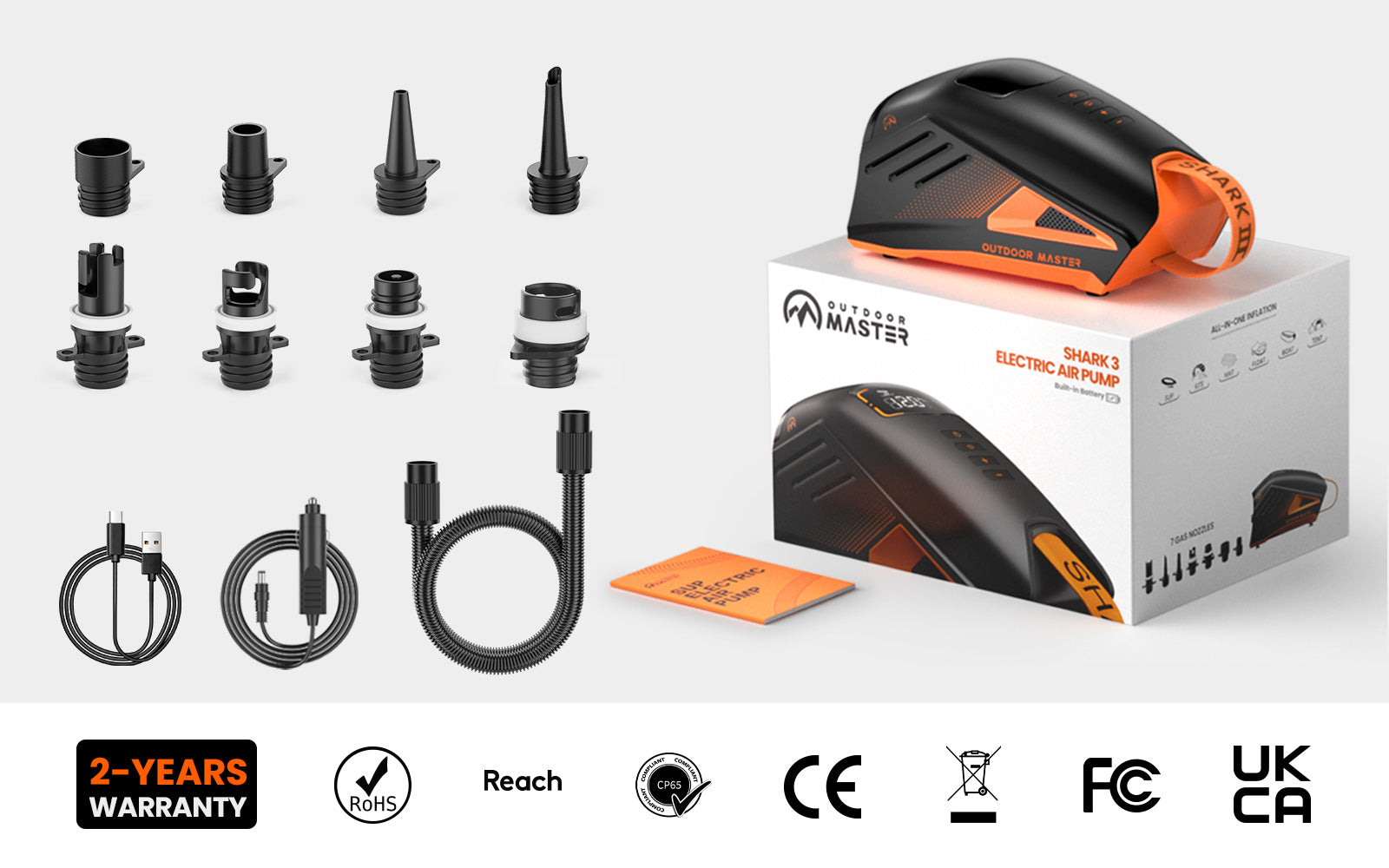 SHARK 3 電動ポンプ（SUP・カヤック用）｜画期的な製品｜300Lパドル