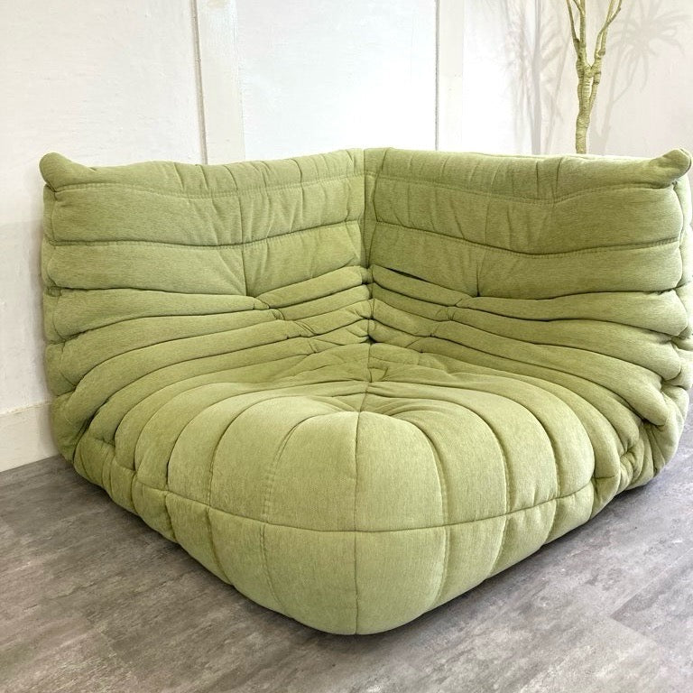 リーン・ロゼ / ligne roset トーゴ コーナーソファ グリーン 中古 床座