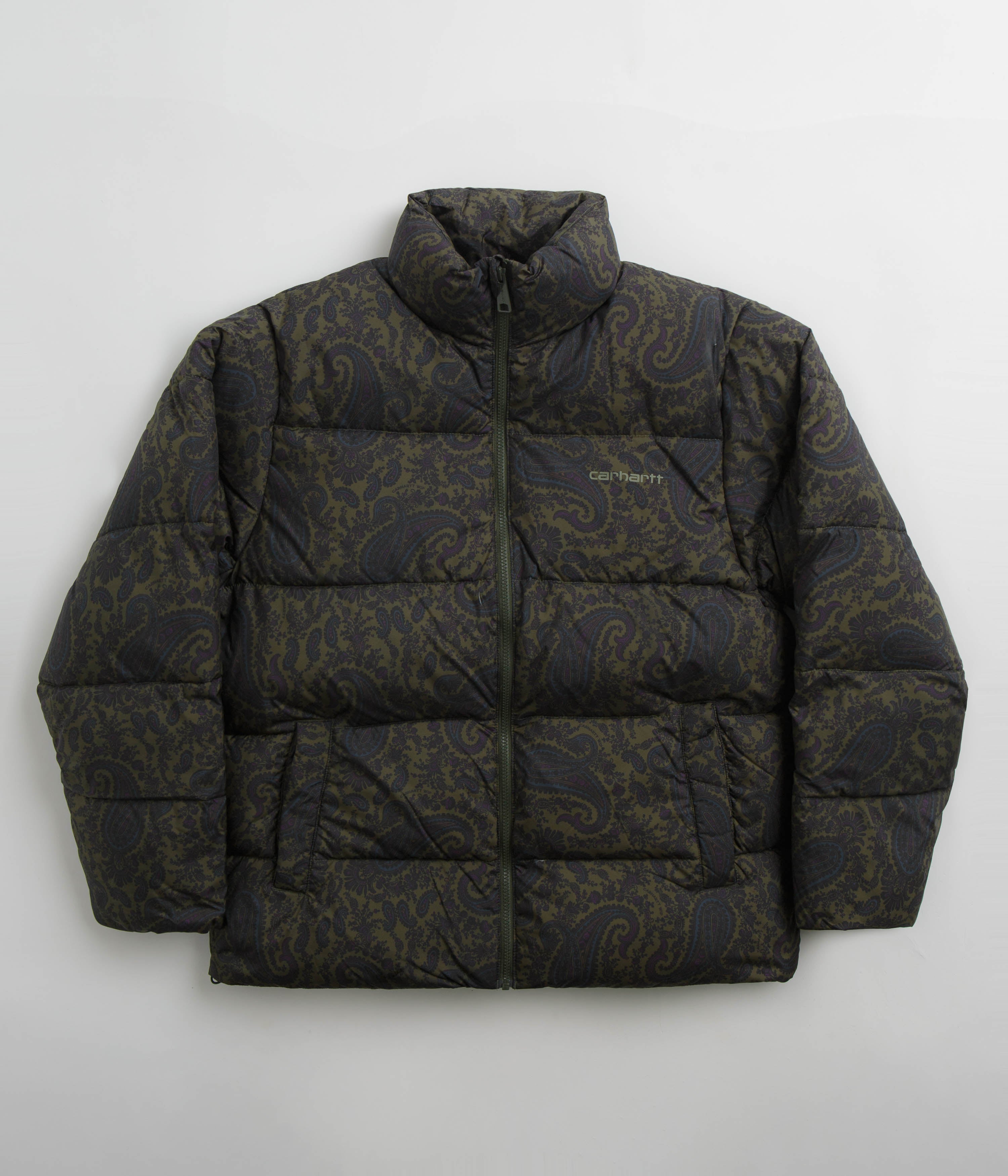 Carhartt Springfield Jacket - Paisley Print / Plant / Black | Flatspot