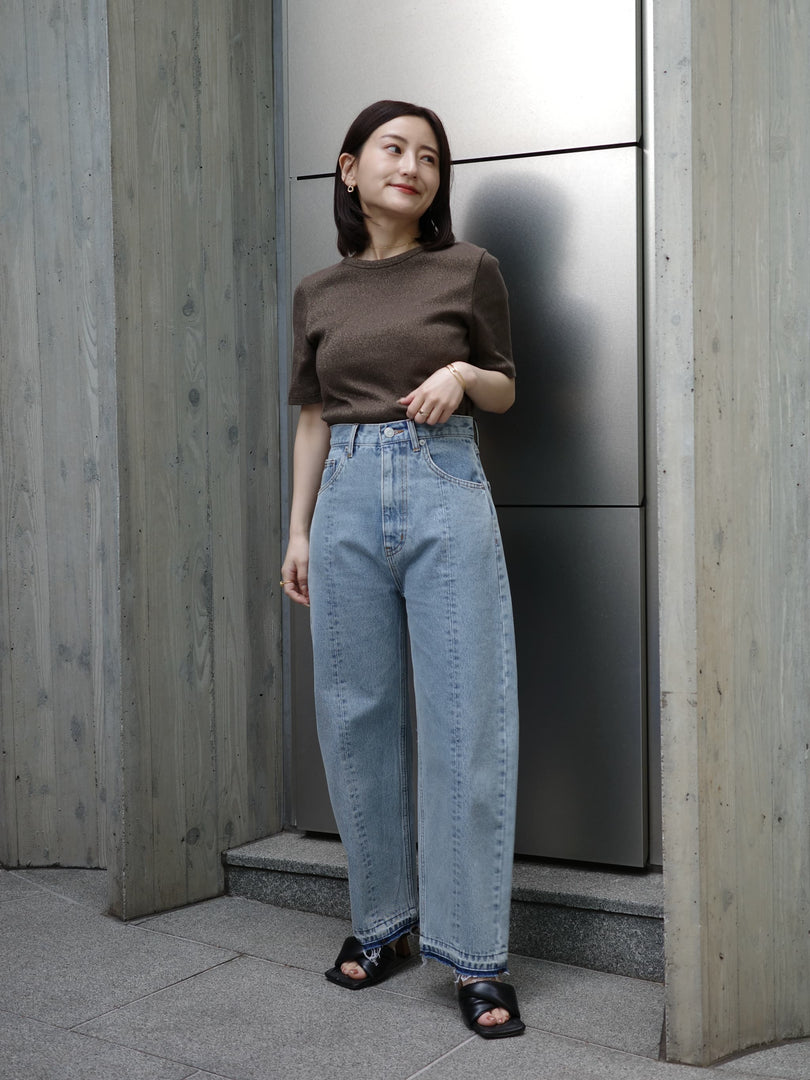 センターシームカットオフデニム | 小柄・低身長女性向けファッション