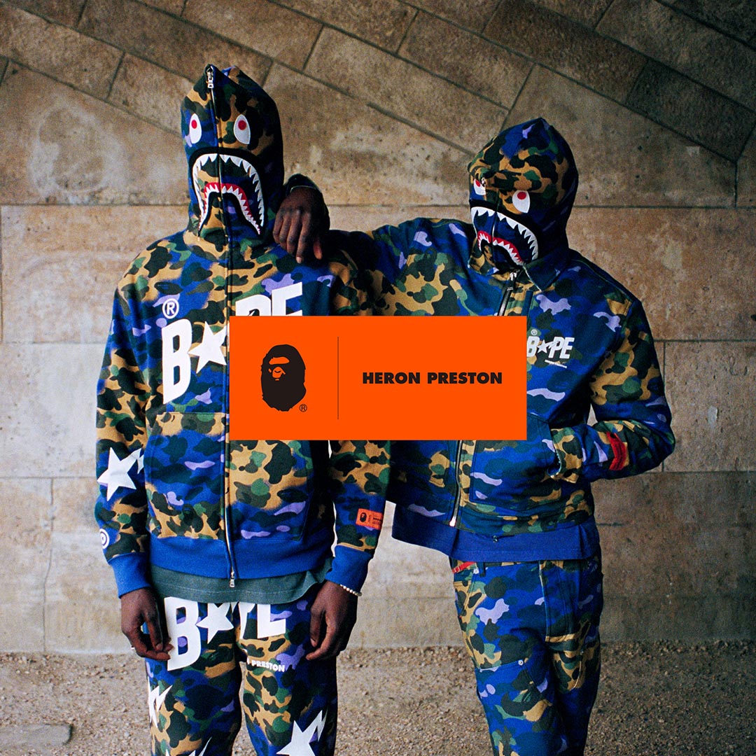 HERON PRESTON X BAPE® LIMITED CAPSULE COLLABORATION 2022 – D-mop