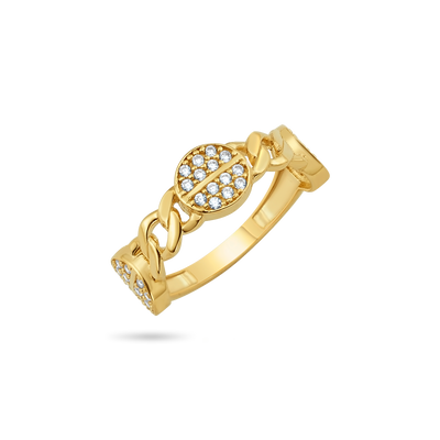 14K Screw Link Ring - IceLink