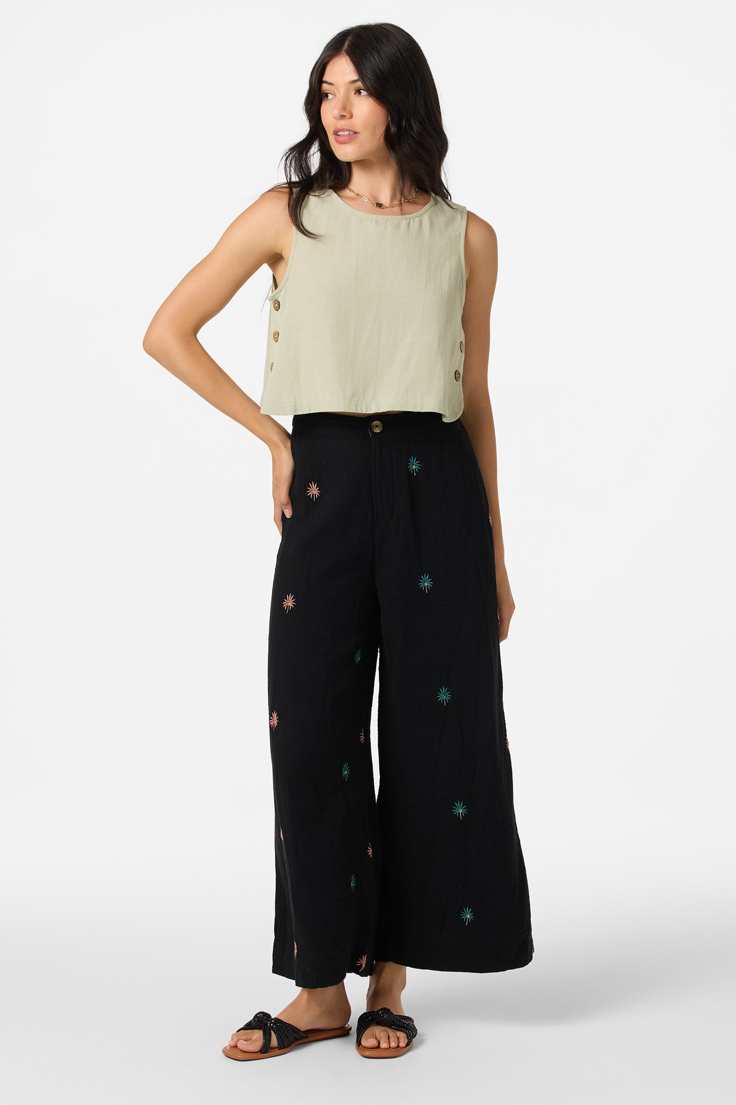 Rylan Velley Floral Beach Pants - Tobacc Brw | O'Neill