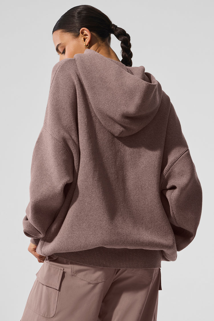 Scholar Hooded Sweater - Mushroom Heather | ALO