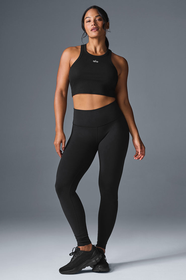 High-Waist Airbrush Legging - Black | ALO